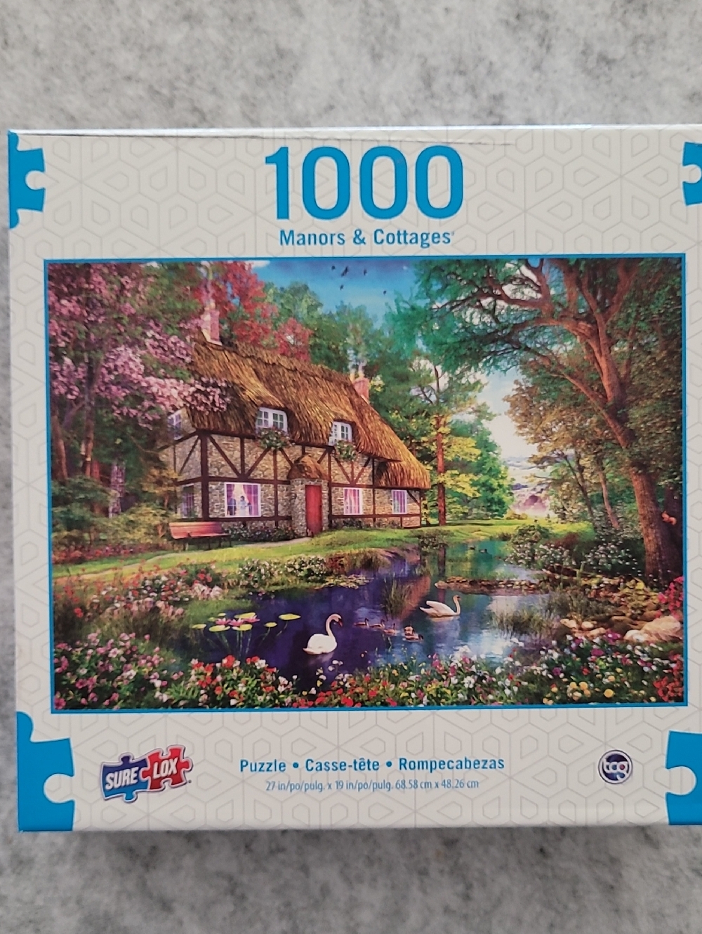 NEW/SEALED Sure Lox "Summer Thatched Home" 1000-piece Jigsaw Puzzle